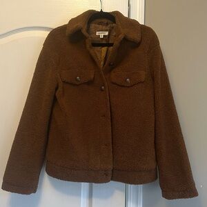 Max studio brown teddy jacket